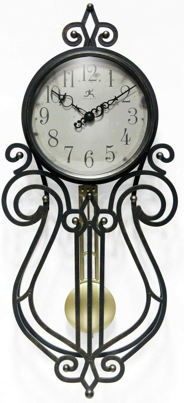 20 Inch X 9 Inch Classic Traditional Vintage Rustic Farmhouse Pendulum Non-Ticki