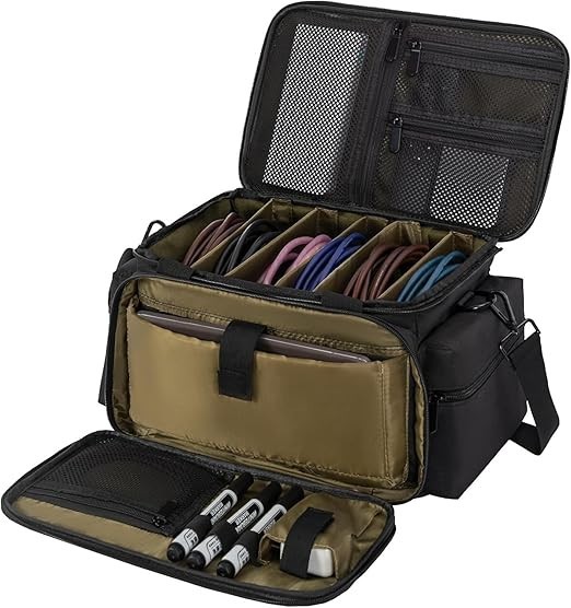 Cable File Bag with Detachable Dividers for DJ Gear & Music Equipment