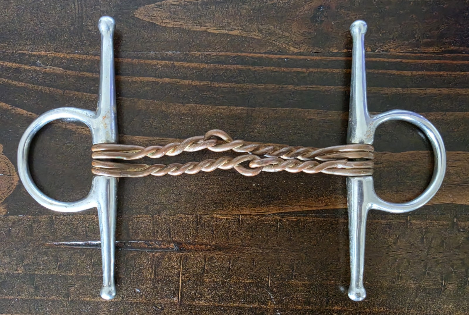 Korsteel Double Copper Twisted Wire Full Cheek Bit