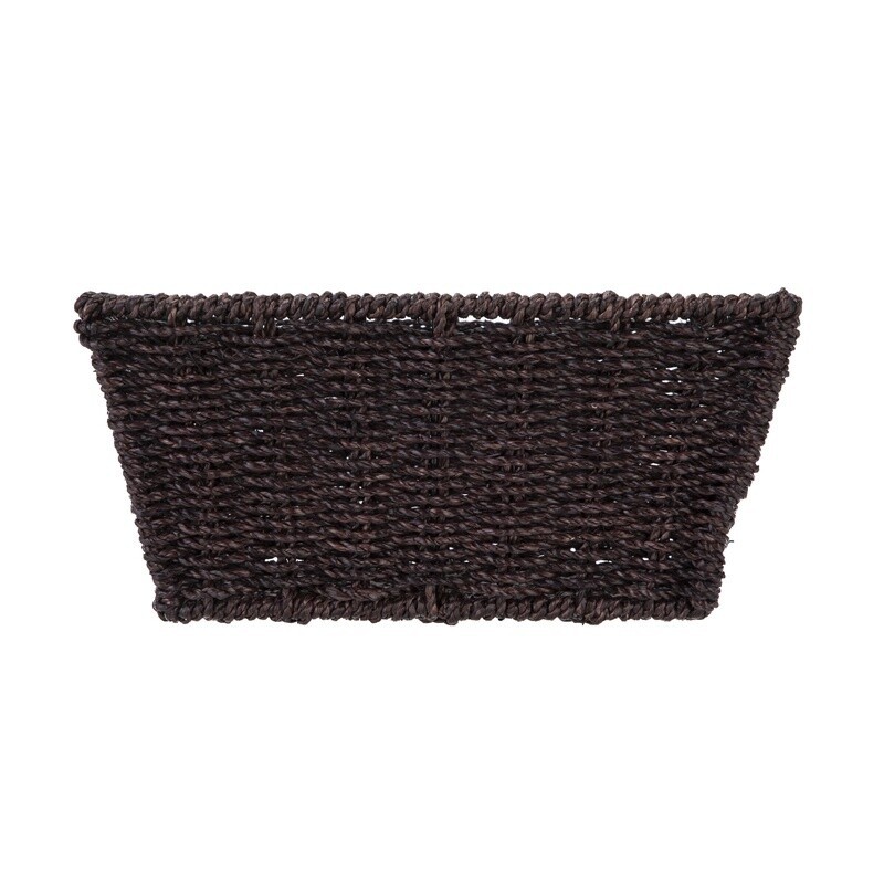 Handwoven Seagrass Decorative Basket Storage Organizer Rectangular Gift Box New