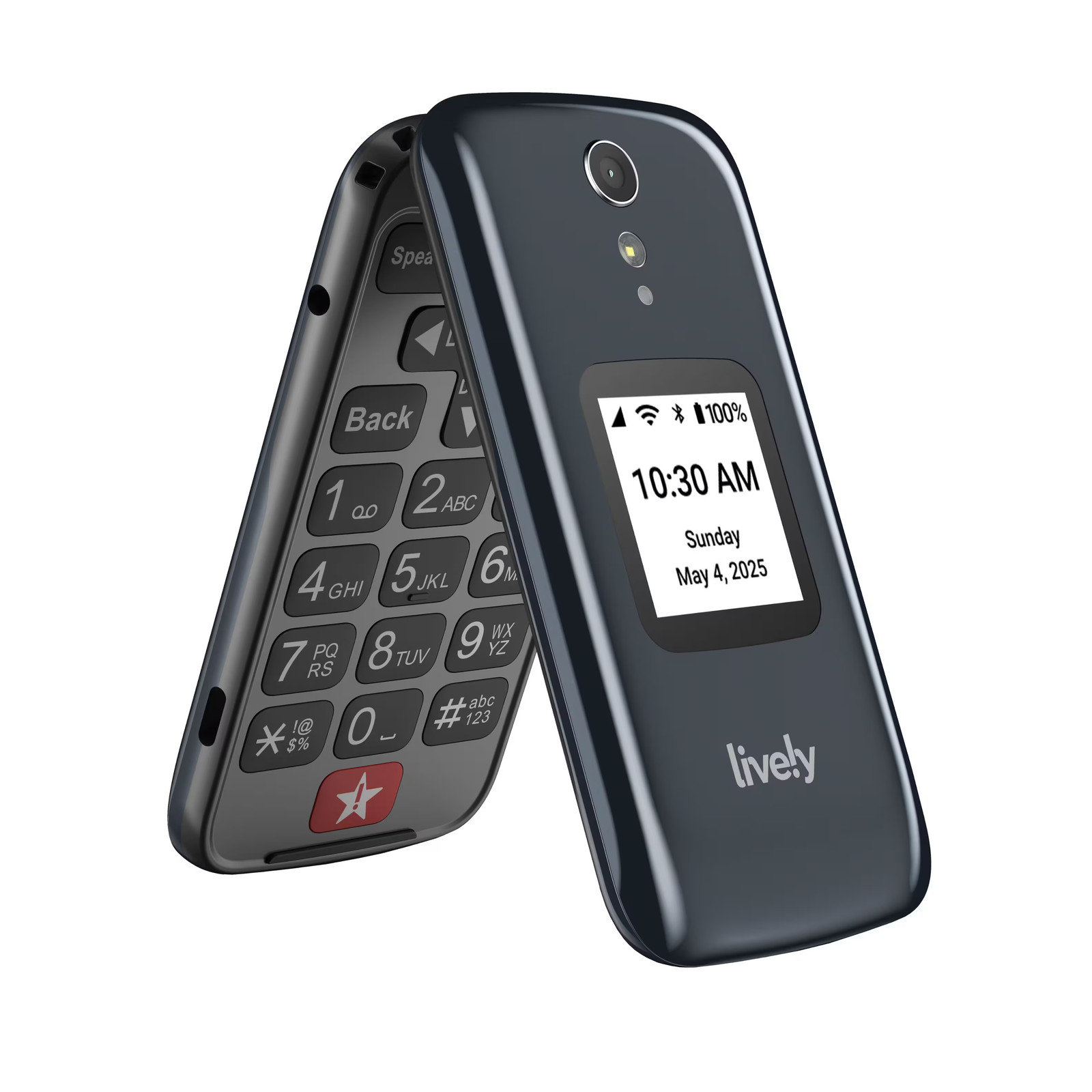 Open-Box Excellent: Lively® - Jitterbug Flip2 Cell Phone for Seniors - Gray