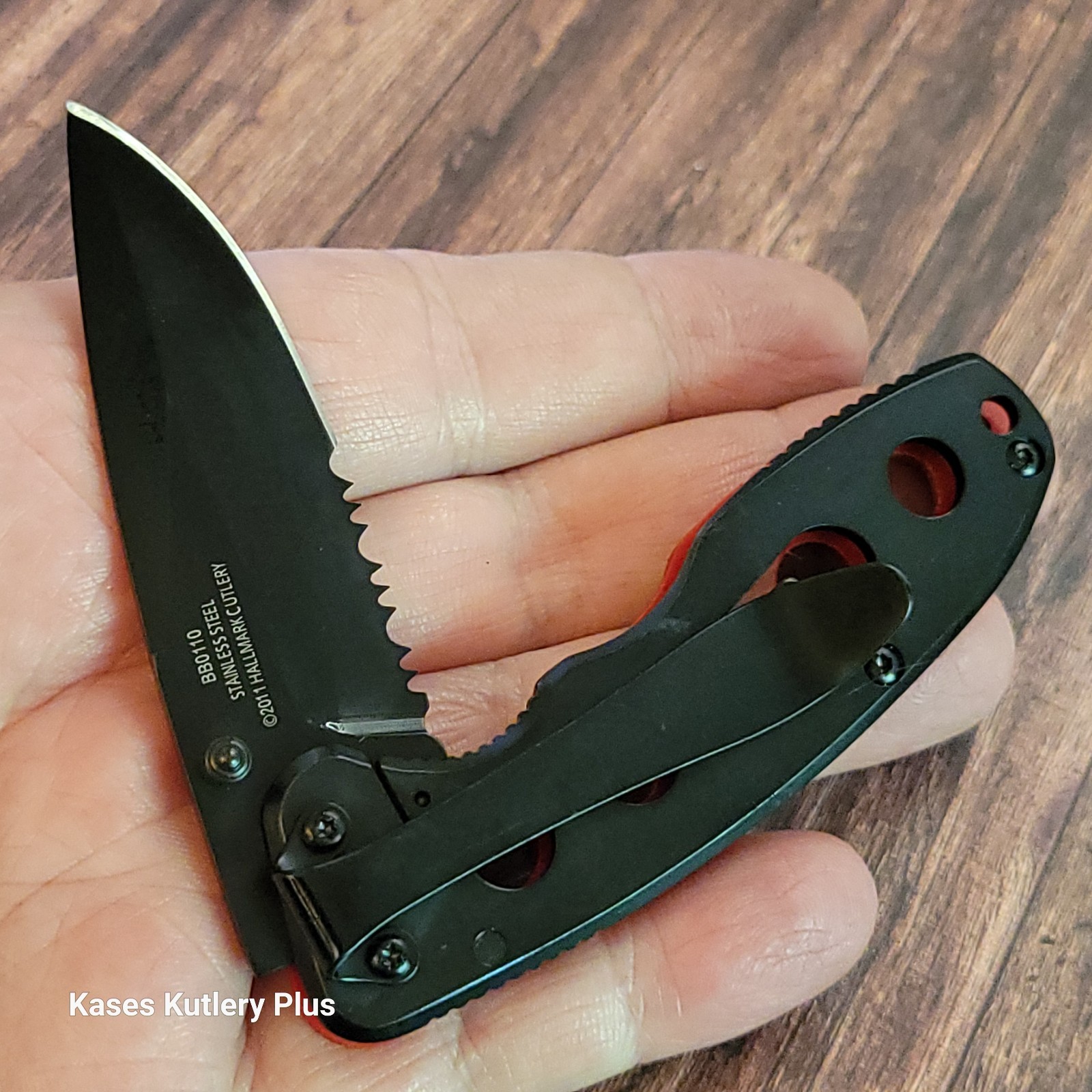 Bad Blood Frame Lock 3.63" Closed Black & Red G10 Handle BB0110 Pocket Knife