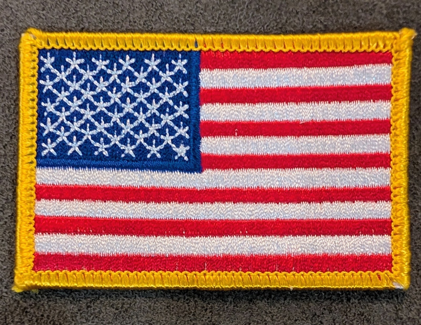 Full Color American Flag Patch Uniform Stars And Stripes 2 X 3 In. New Rt Facing