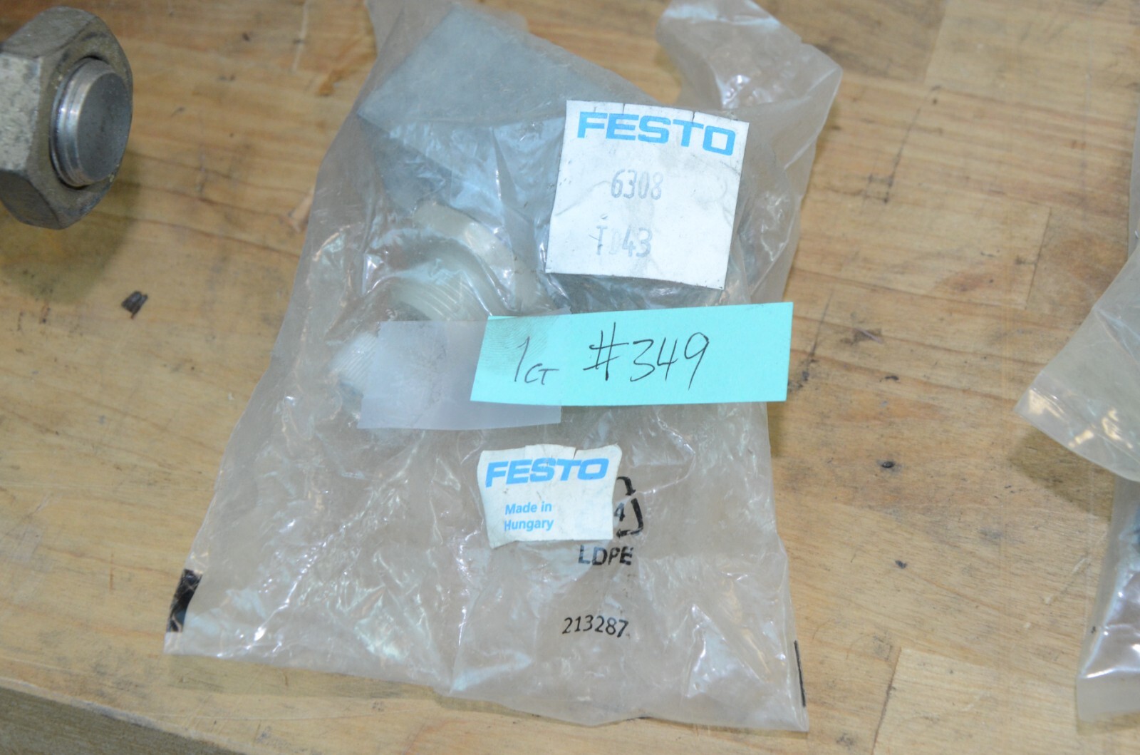 Festo 6308 1 Way Flow Control Valve TD43 TO43 New Open Box