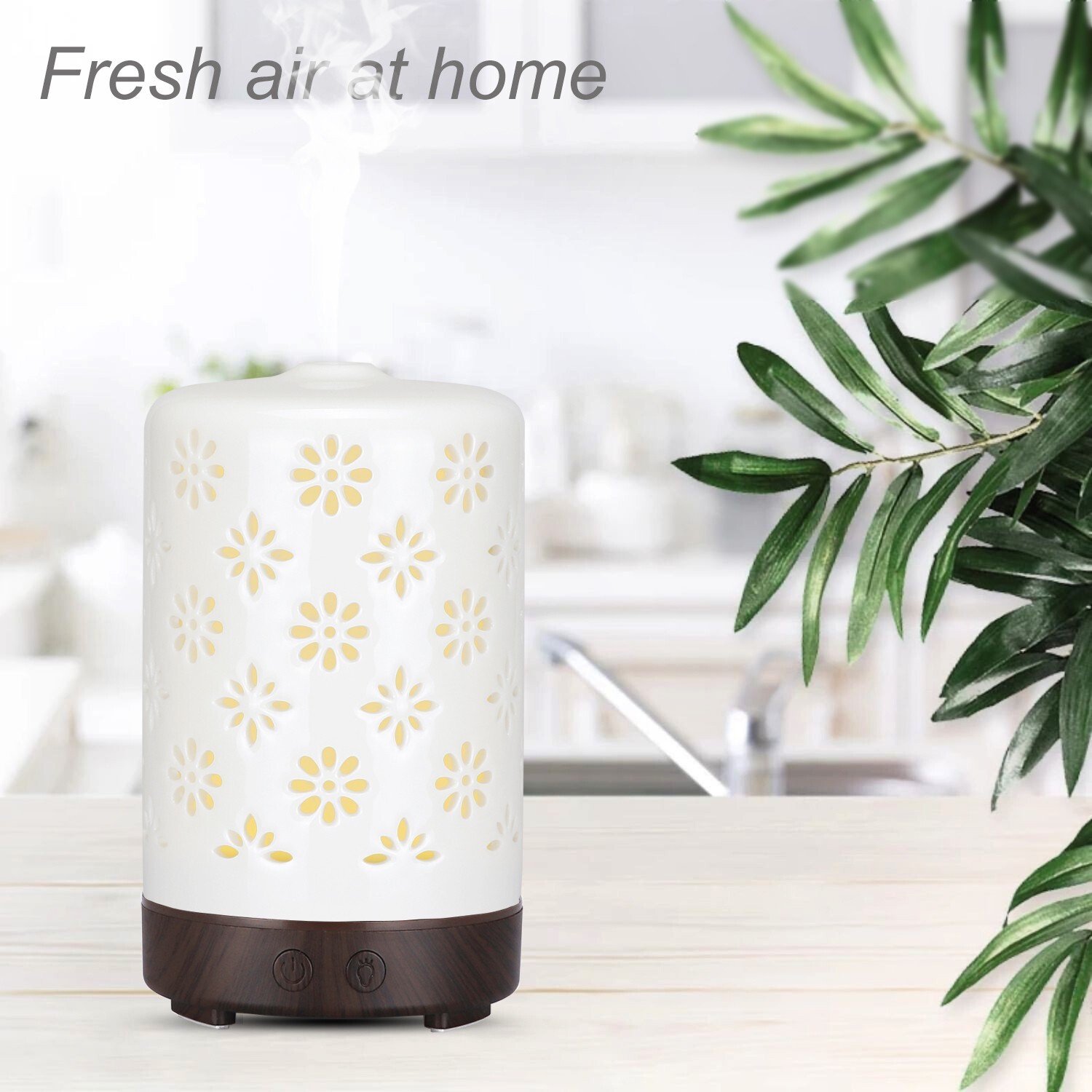 Electric Oil Diffuser Humidifier Home Steamer Air Purifier Cool Mist Purifier
