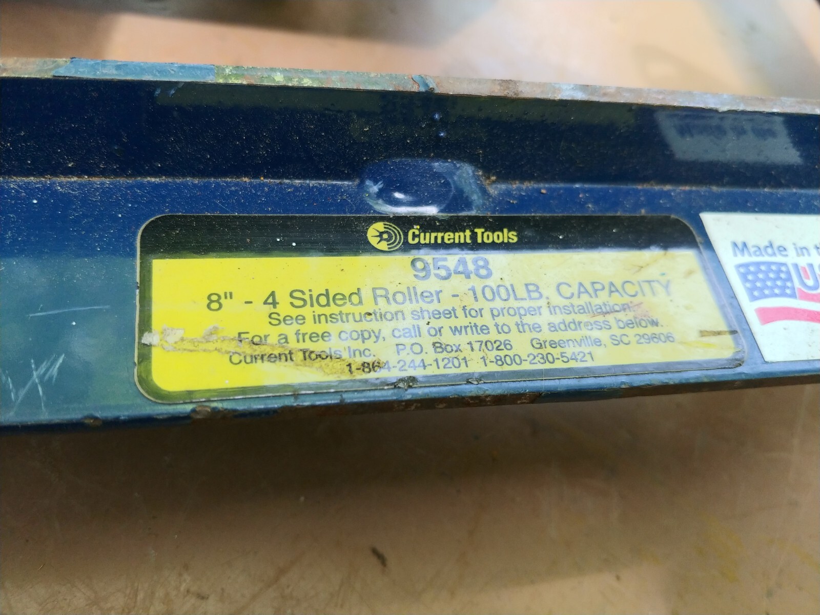 Current Tool Model 9548 Cable Roller Parts Salvage Frame Sections Rollers