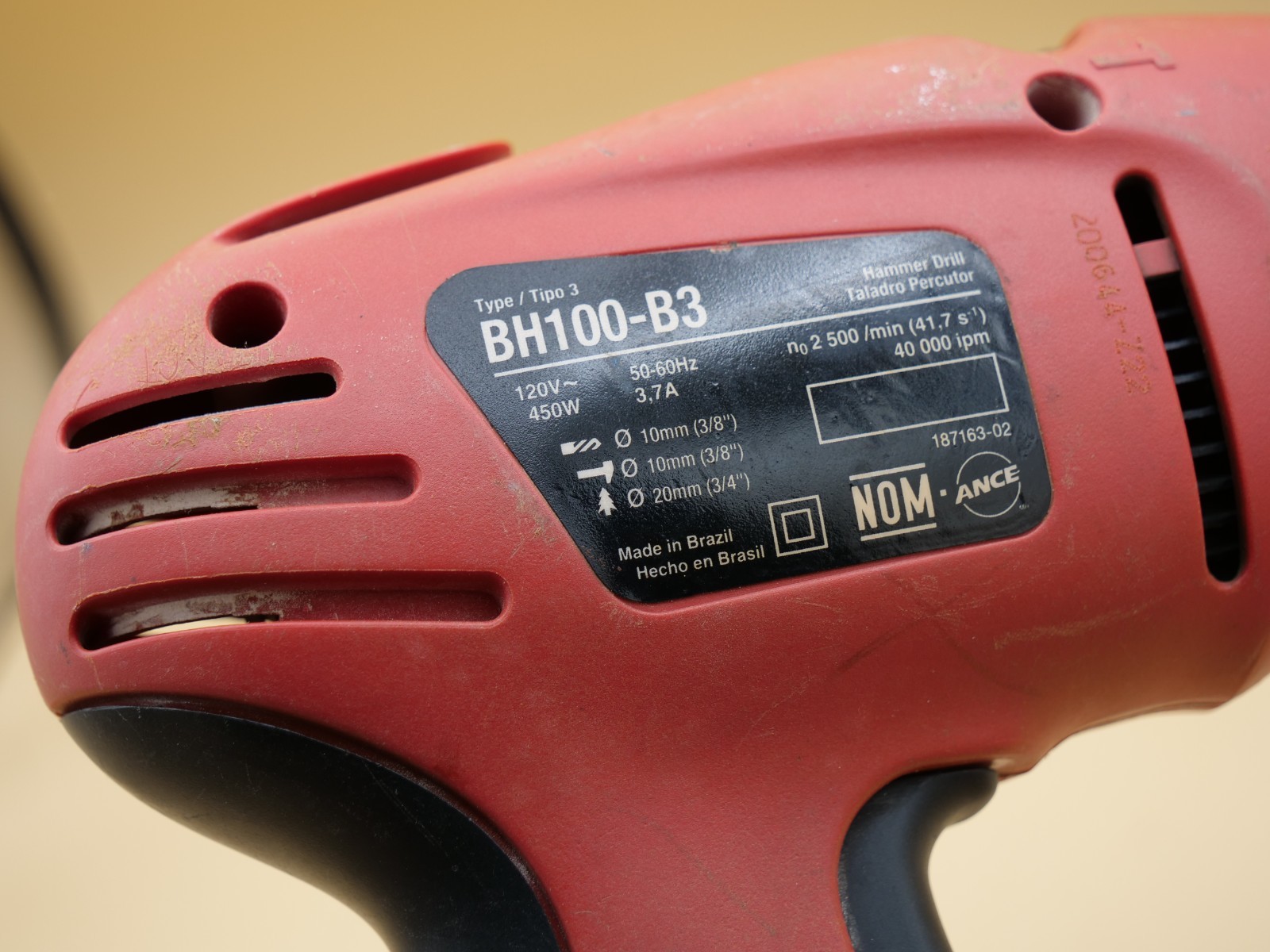 BLACK+DECKER Corded Hammer Drill - BH100-B3