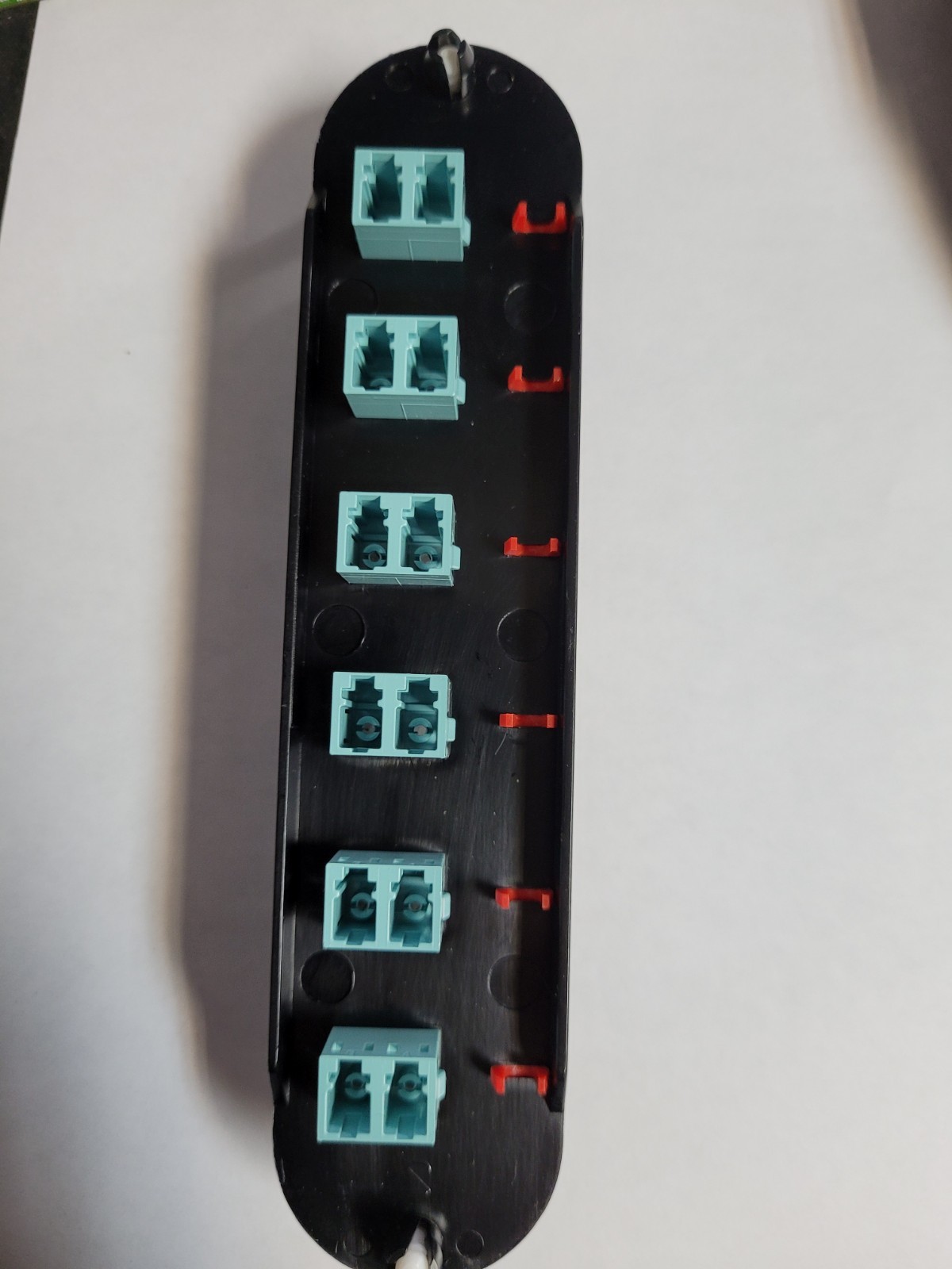 Corning CCH-CP12-E4 Patch Panel, 6 LC Duplex 10Gig Aqua OM3/OM4 Adapter