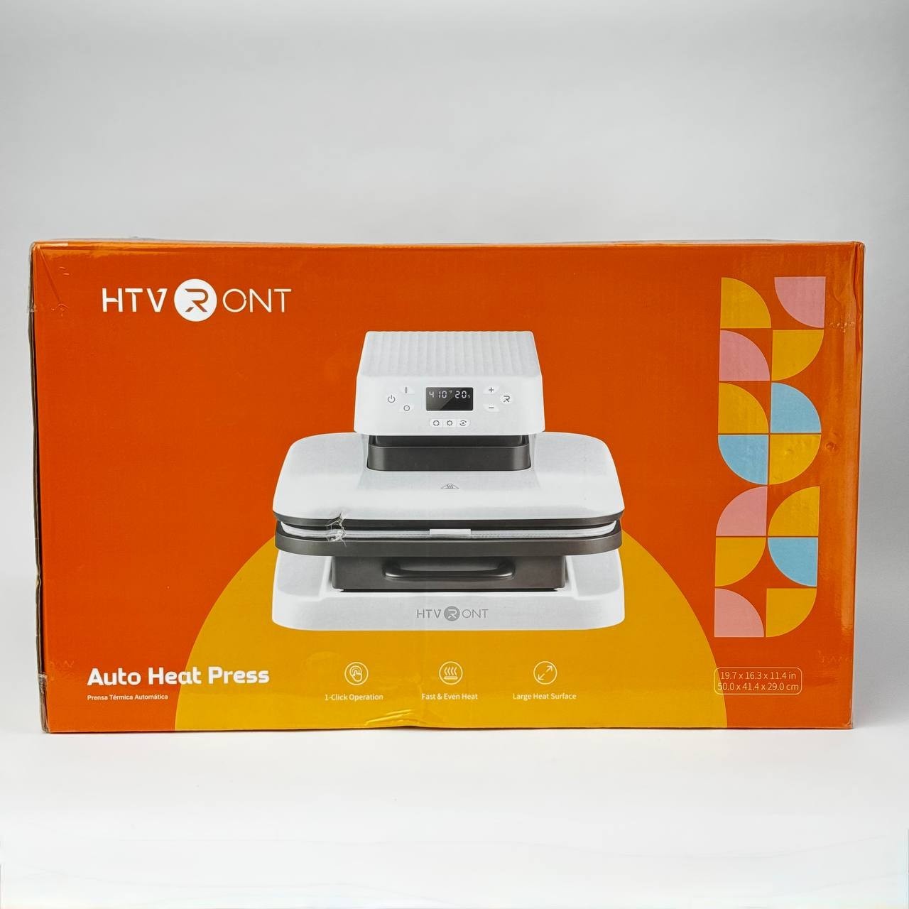 HTVRONT Automatic Heat Press 15x15 Auto T-Shirt Printing Machine, White