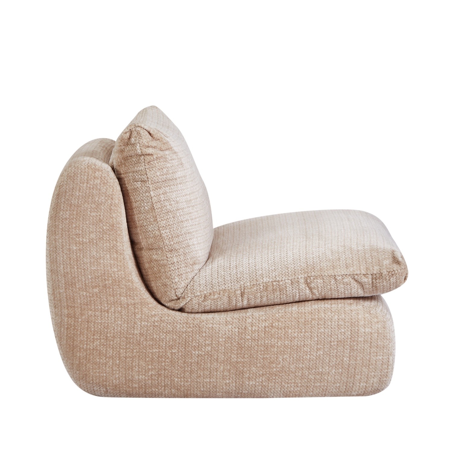 Large Bean Bag Chair with Full Compression Armless Floor Lounger Sofa for Adults