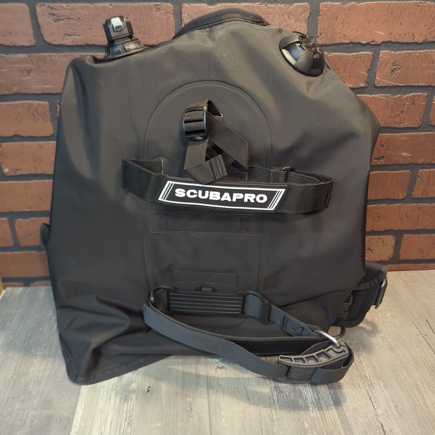 SCUBAPRO Litehawk Diving BCD w/BPI (Black/Blue) Back Inflated Lightweight