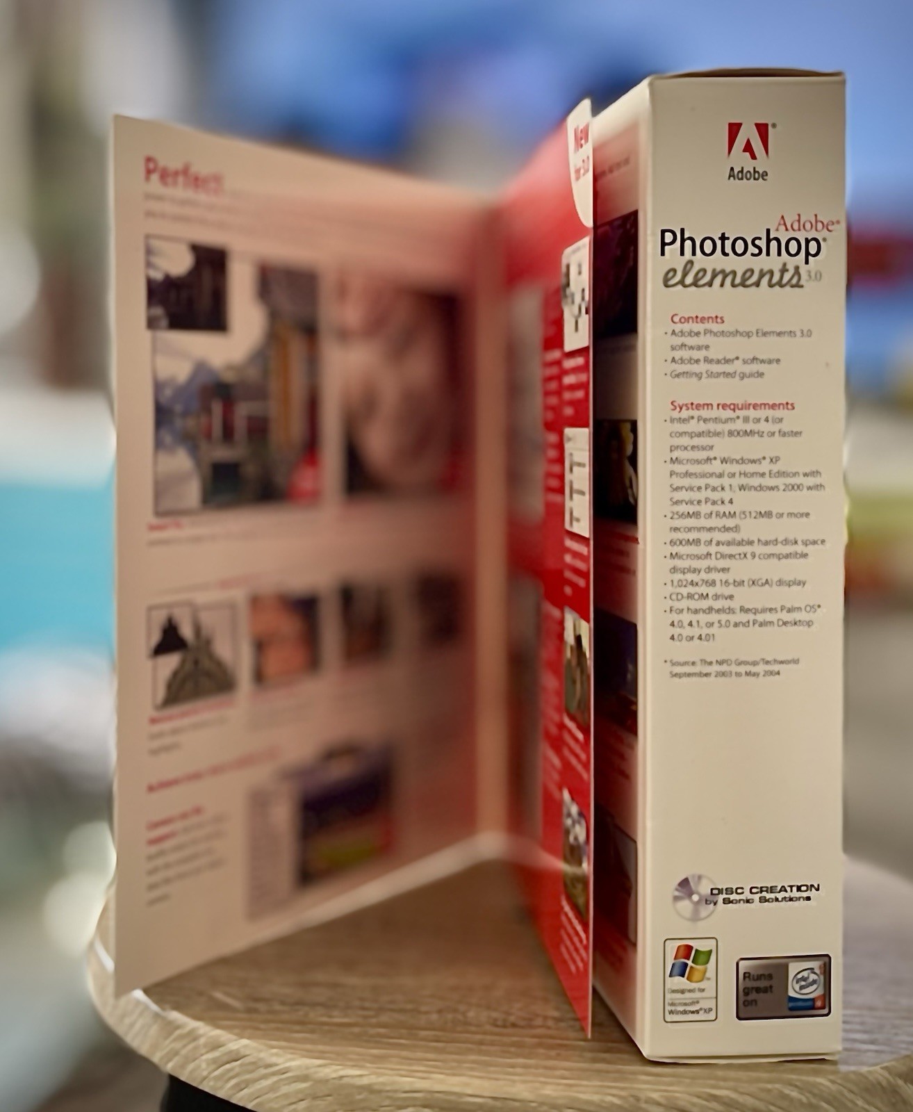 Adobe Photoshop Elements 3.0 Image Editor Big Box Software PC WIN Sealed Free SH
