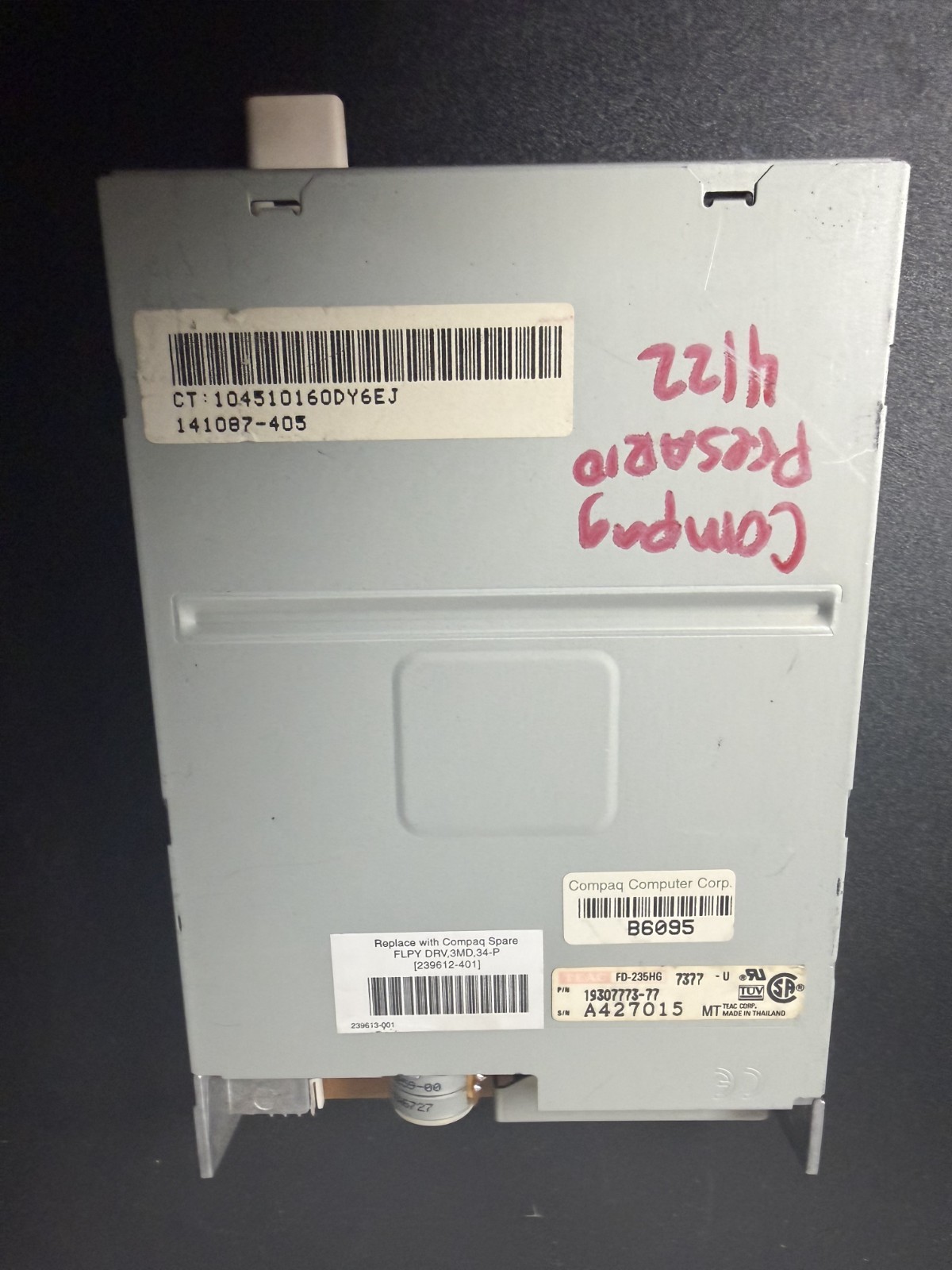 Compaq TEAC FD-235HG 3.5" Floppy Disk Drive Tested