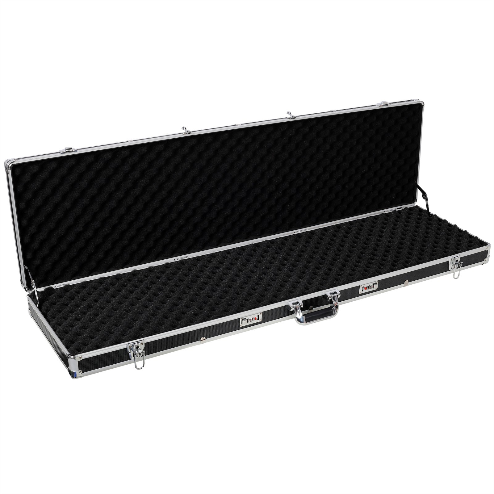 Hard Gun Carrying Case with Foam Long Storage Case Lockable Water Resistant