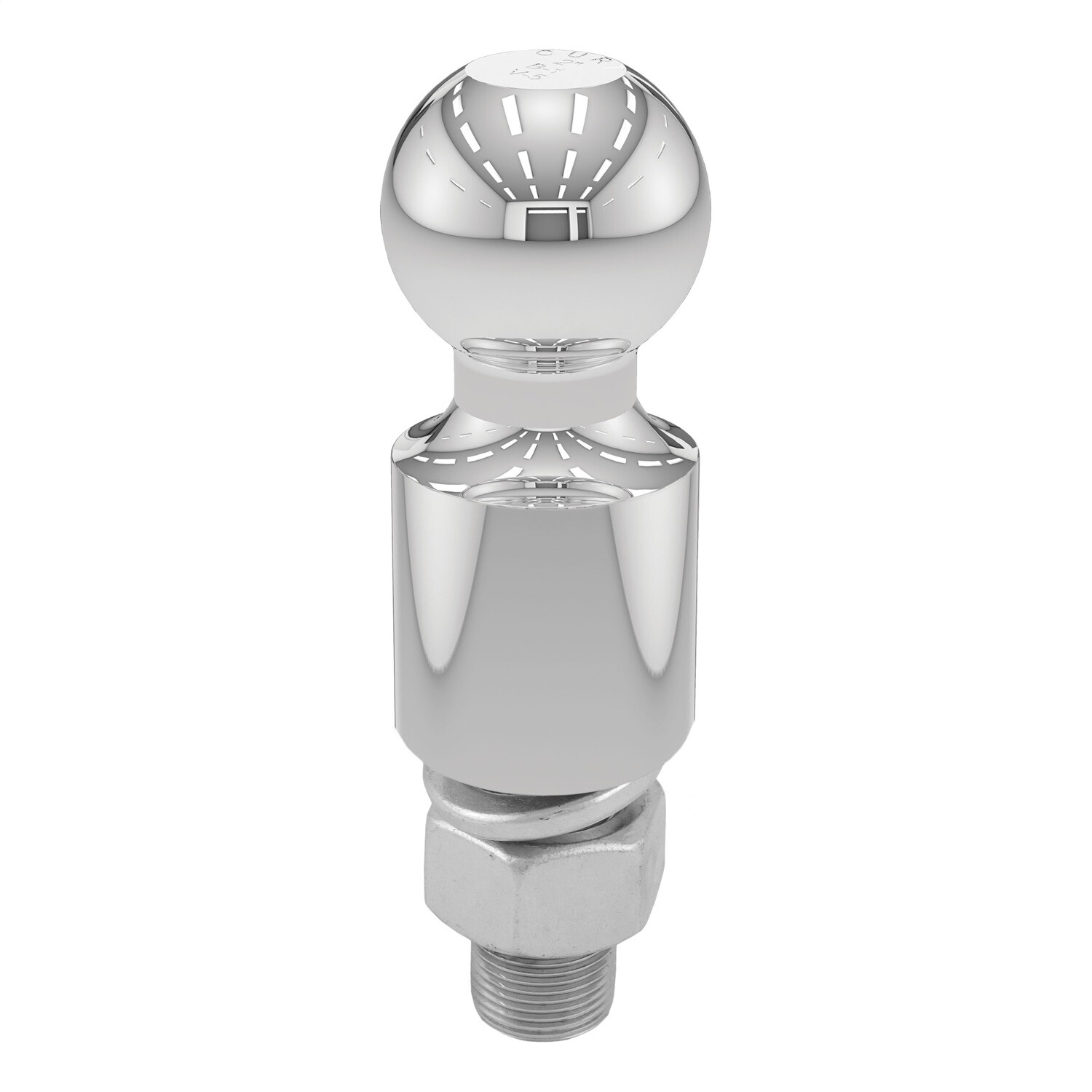 CURT 40034 2" Trailer Ball (1" x 2-1/8" Shank, 2" Rise, 6,000 lbs., Chrome)