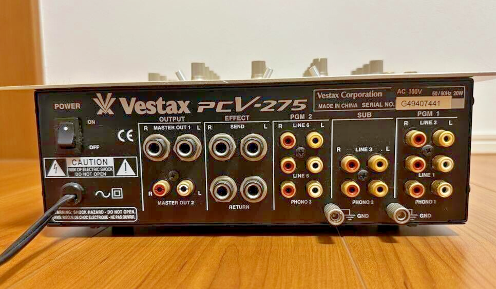 Vestax PCV-275 Professional Mixing Controller DJ Mixer 3 Channel Equalizer