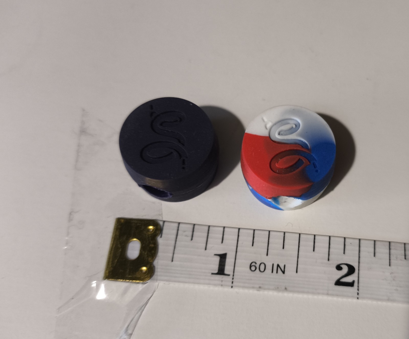 3 Random Beads Plastic And PVC Blue, Purple And Multi Colored