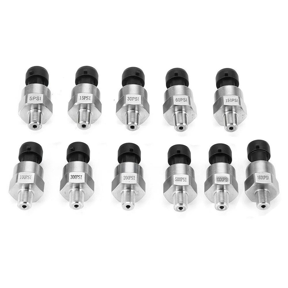 5V 1/8 NPT 5PSI-1000PSI Fuel Pressure Transducer Sender For Oil Fuel Air Water