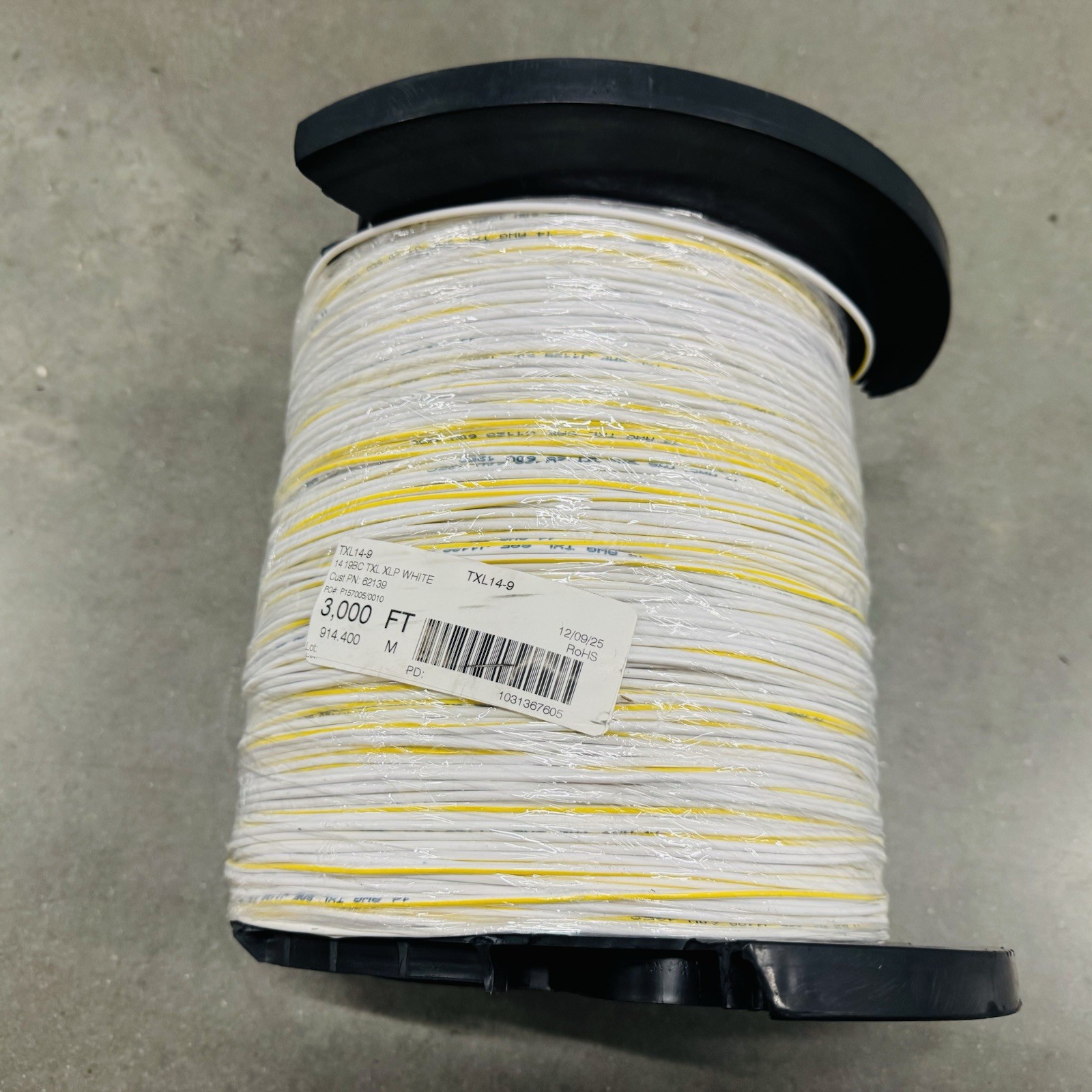 3000ft TXL14-9 14 19BC TXL XLP White On Spool