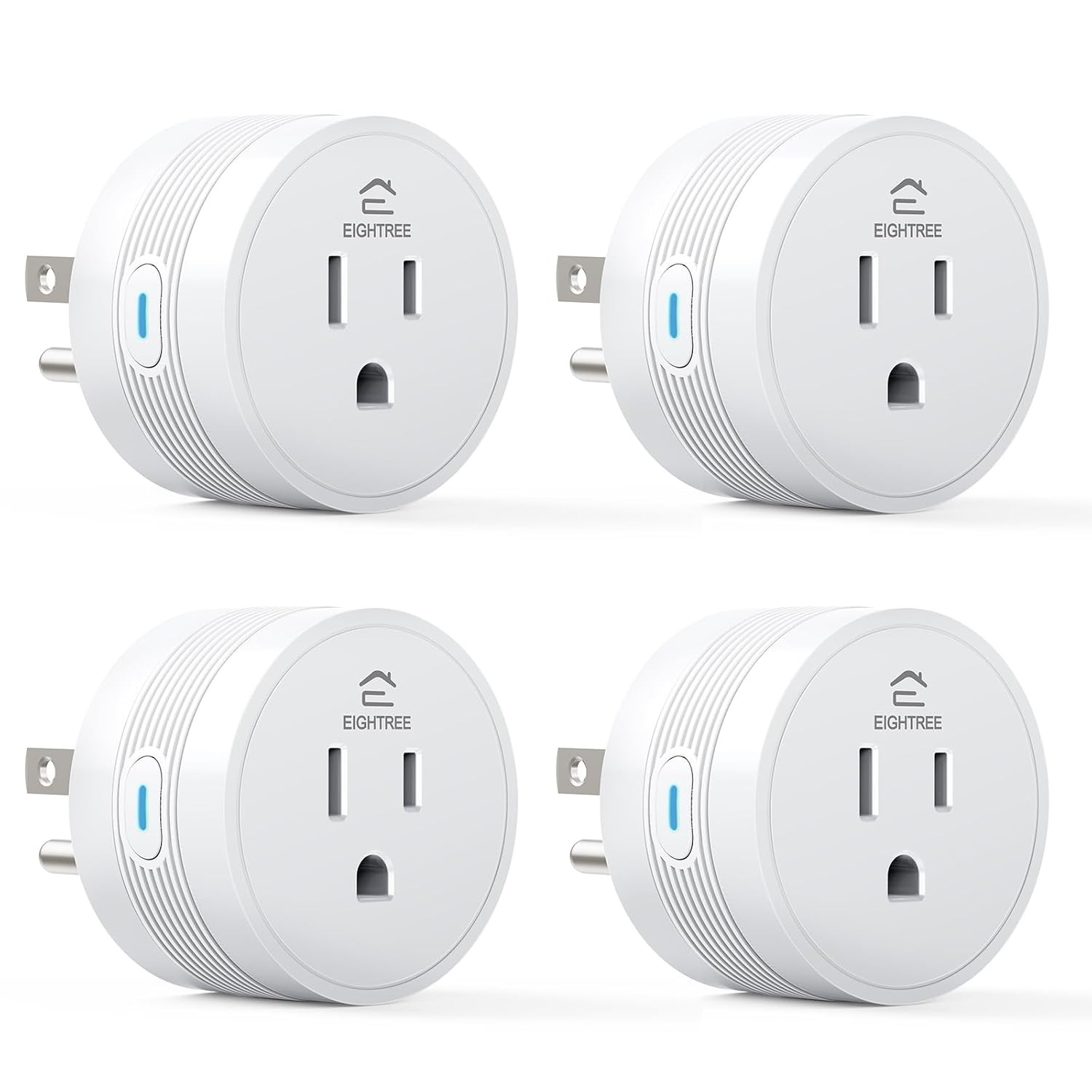 15A Smart Plug Works with Alexa & Google Home, Smart Outlet 4 Pack | Wifi Plugs