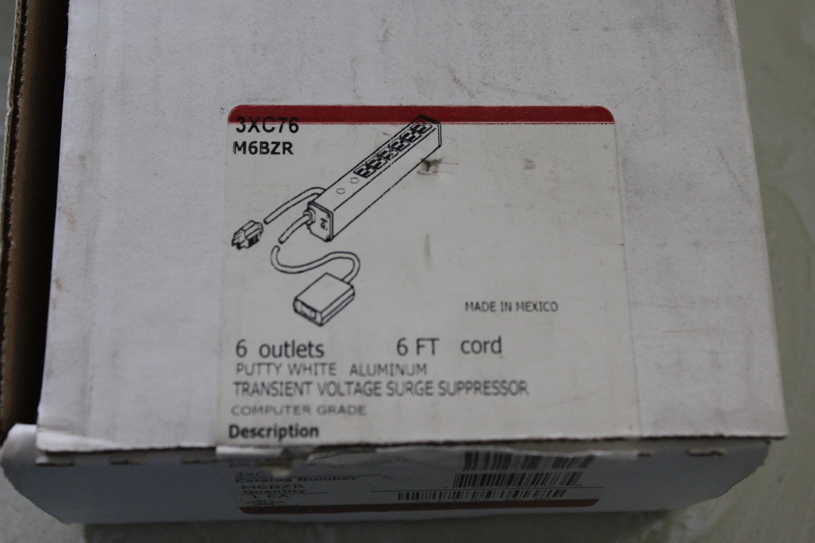 NIB, PERMA POWER 3XC76 TRANSIENT VOLTAGE SURGE SUPPRESSOR COMPUTER GRADE