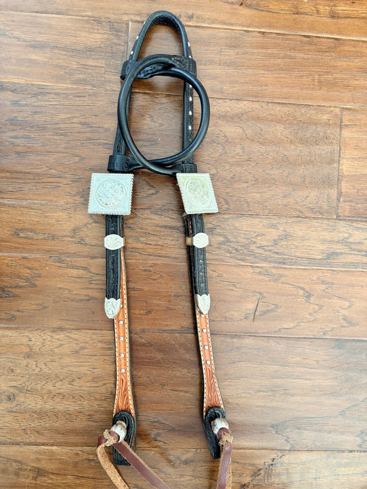 NWOT Billy Royal Phoenix Two Ear Silver Show Headstall