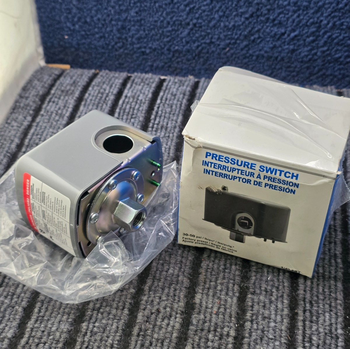 Boshart Industries Heavy Duty 1/4" Pressure Switch Replacement 30-50 PSI