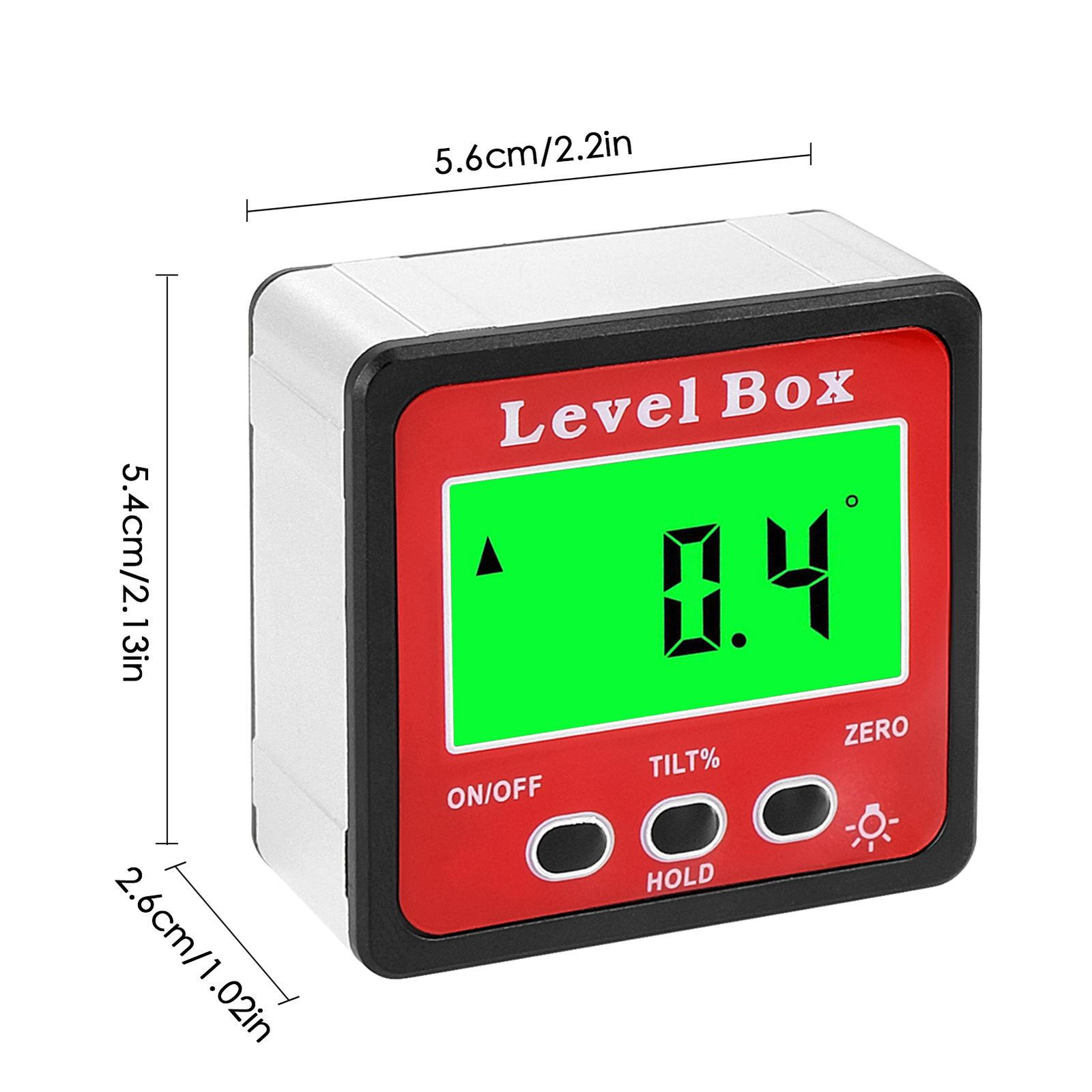 Digital Angle Finder Level Gauge Measuring Tools Magnetic Protractor Box Bevel