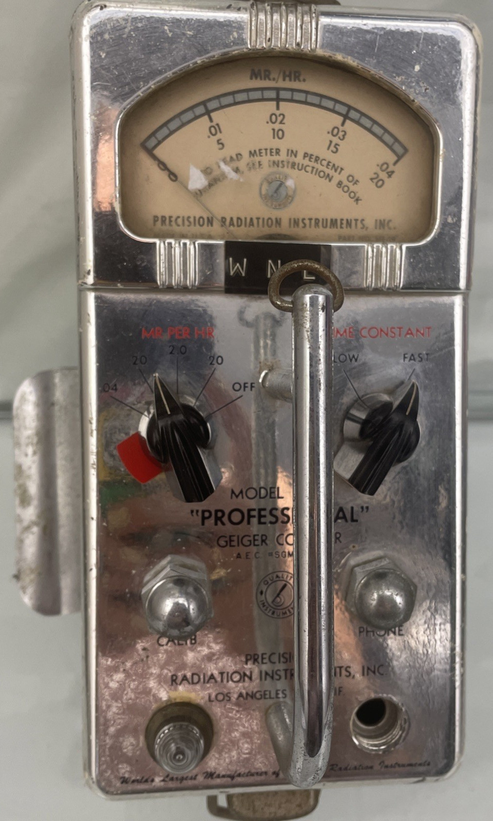 GEIGER COUNTER Model 107C Precision Radiation Instruments PROFESSIONAL 7x4x5”