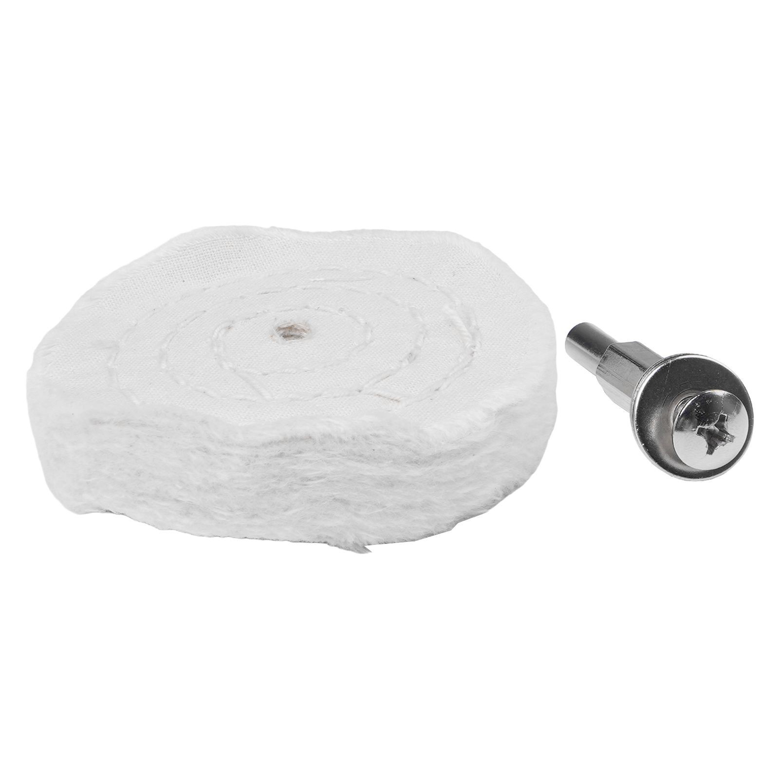 Polishers Accessory Polishing Wheels Cotton Cloth White With Connecting Rod