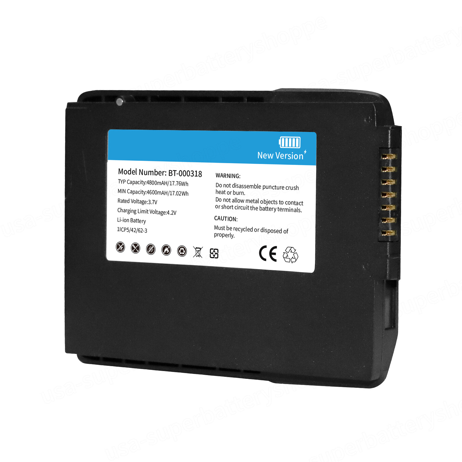Battery For Zebra TC75EK TC75EK-2MB24AB-US Handheld Computer Barcode Scanner