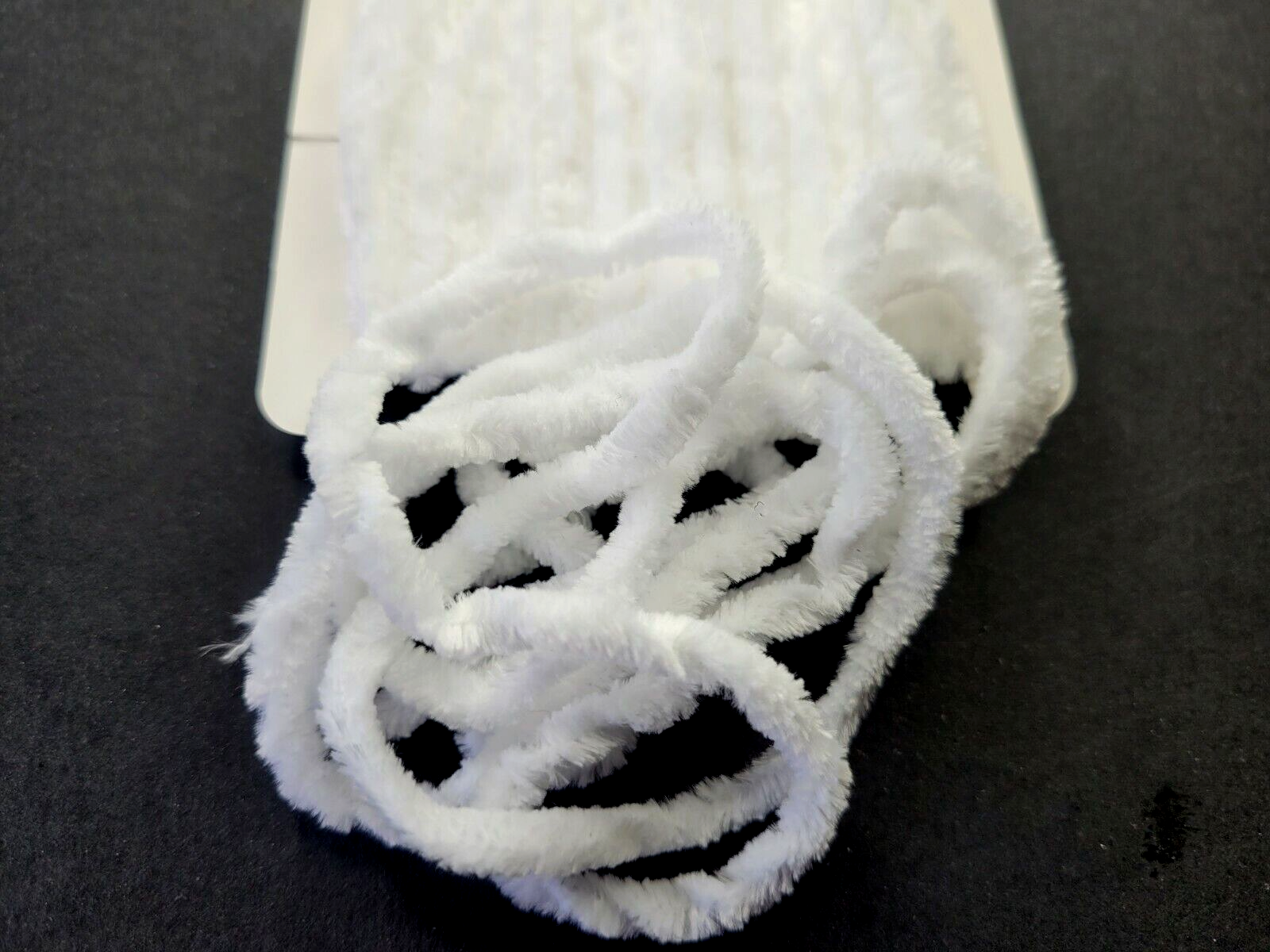 CHENILLE - SNOW WHITE - Medium - 5 Yard Pack - Fly & Jig Tying Material - NEW!