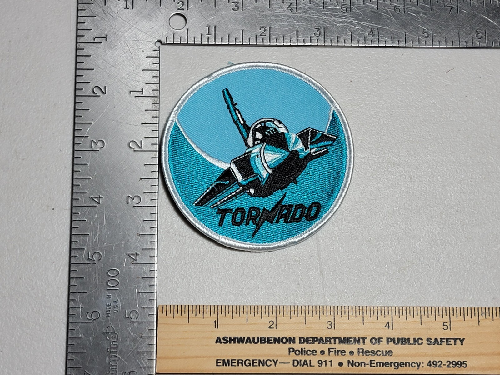 FFb3 patch for jacket advertising shirt hat Tornado military jet Great Britain ?
