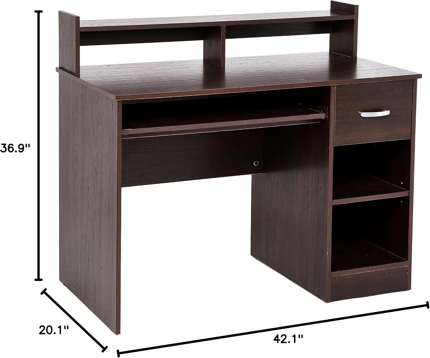 Axess Computer Keyboard Tray and Drawer Small Home Office Bedroom, Homework and