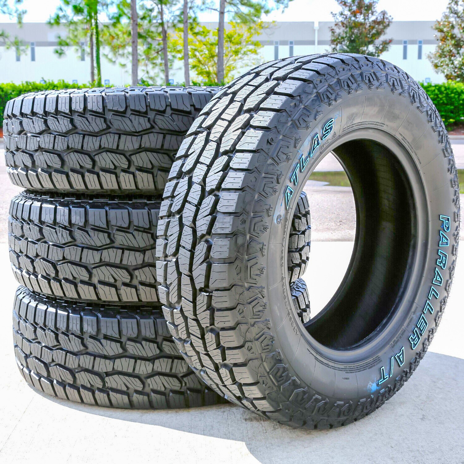 4 Tires LT 265/70R18 E 10 Ply Atlas Paraller A/T AT All Terrain (OWL)