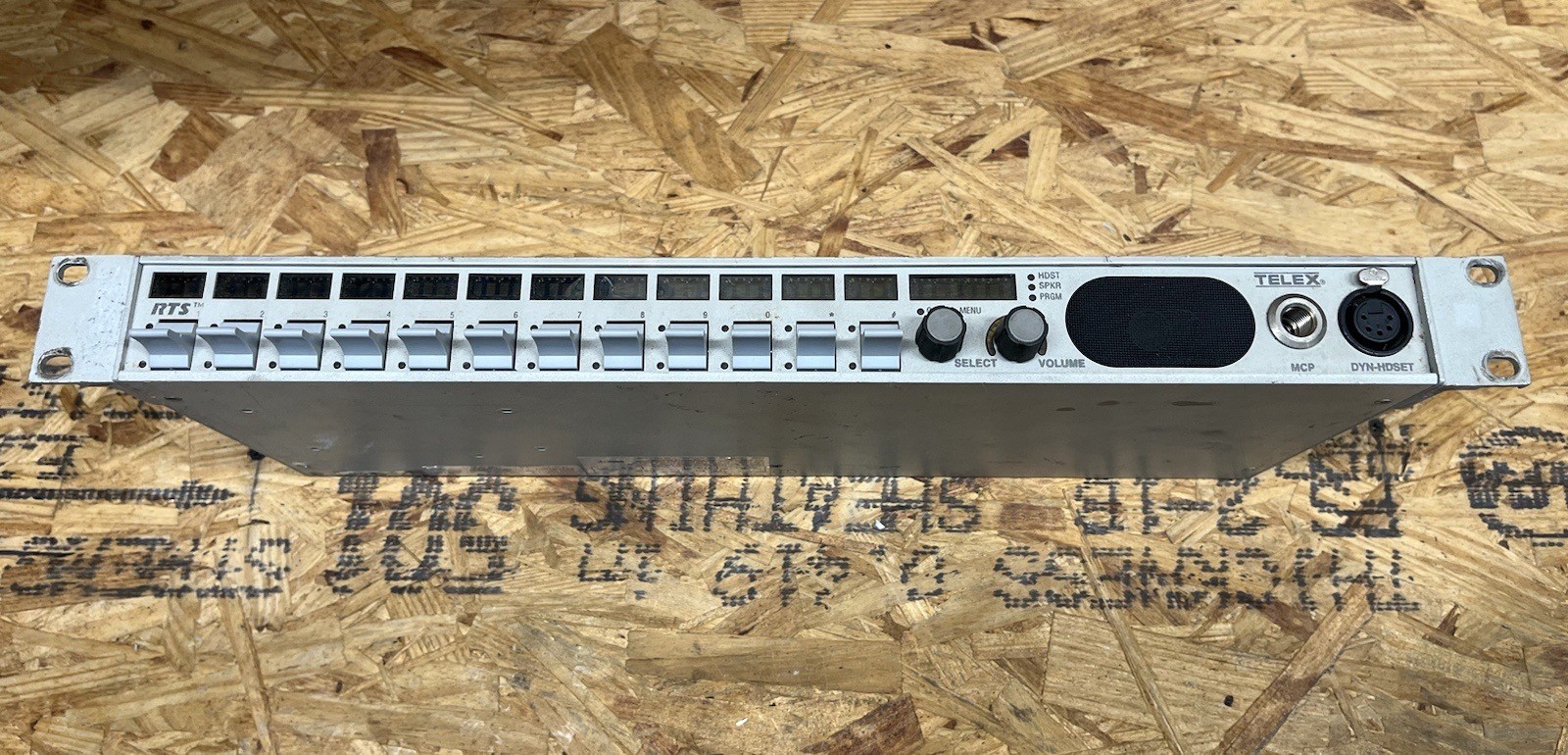 UNTESTED RTS Telex KP-12L 12 Position Key Panel Intercom System
