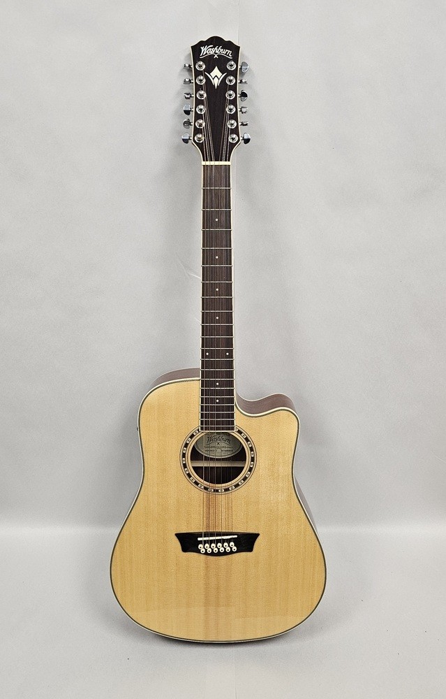 WASHBURN WD10SCE12 12-STRING ELECTRIC ACOUSTIC GUITAR