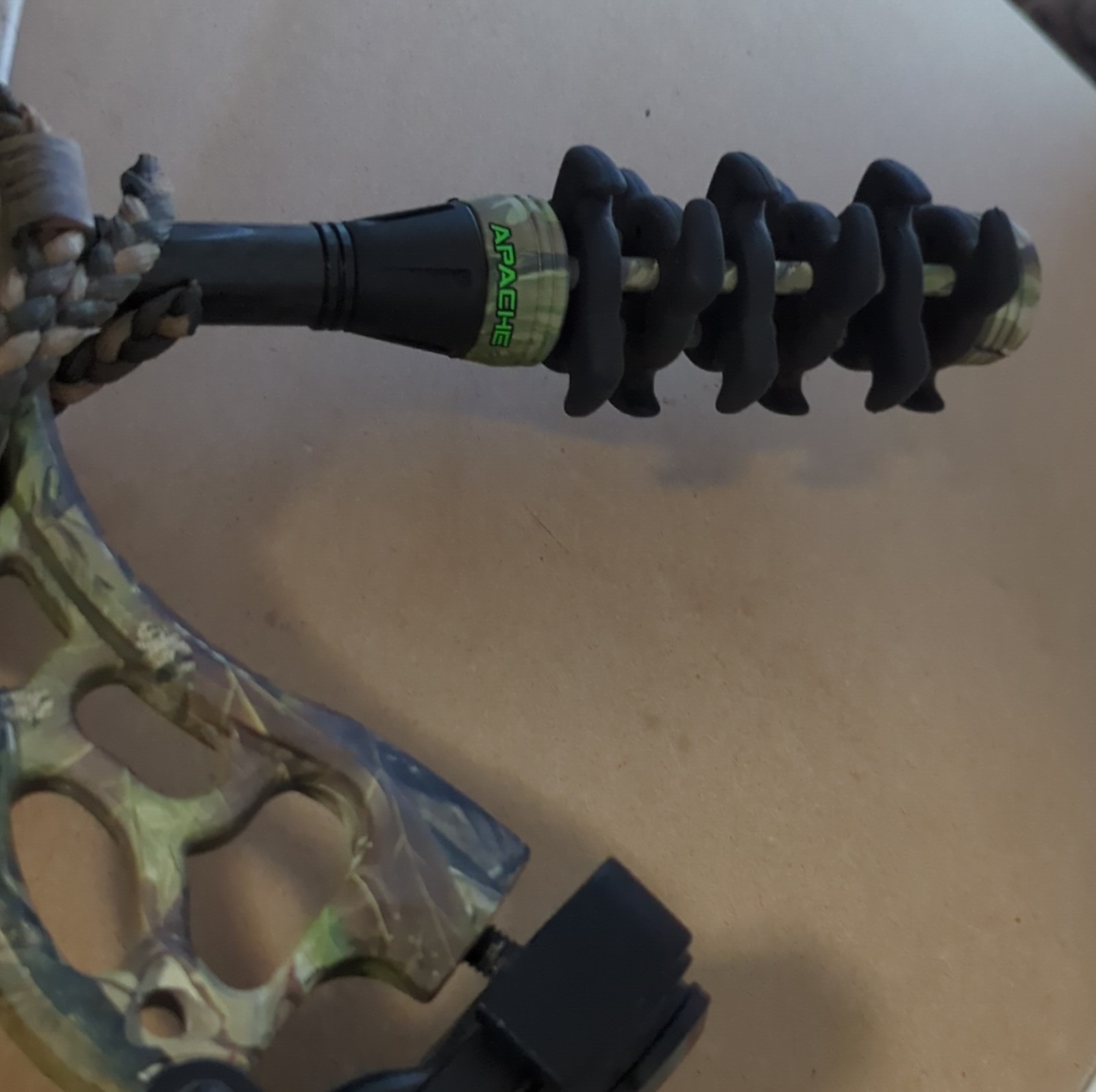 Bear Archery Attitude Compound Bow with Apache Stabilizer Trophy Ridge Sight