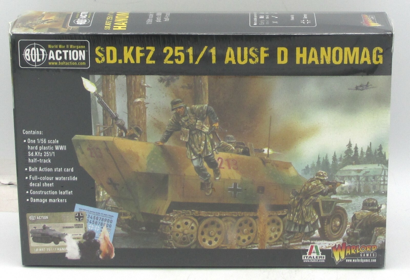 Bolt Action 402012003 Sd.Kfz 251/1 Ausf D Hanomag (German) WWII Halftrack NIB