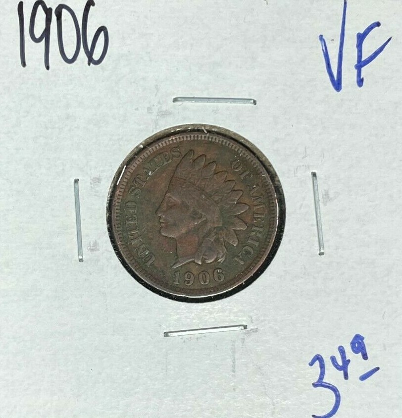 1906 INDIAN HEAD CENT ~ VF ~NICE COIN~