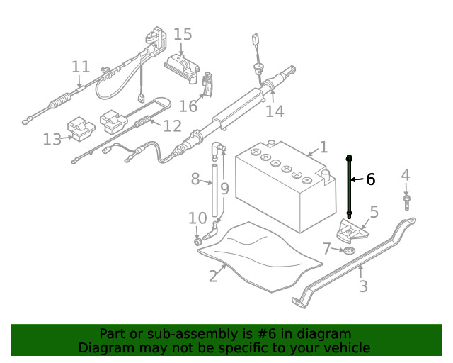 Genuine BMW Hold Down Strap Mount Bolt 61-21-7-577-620