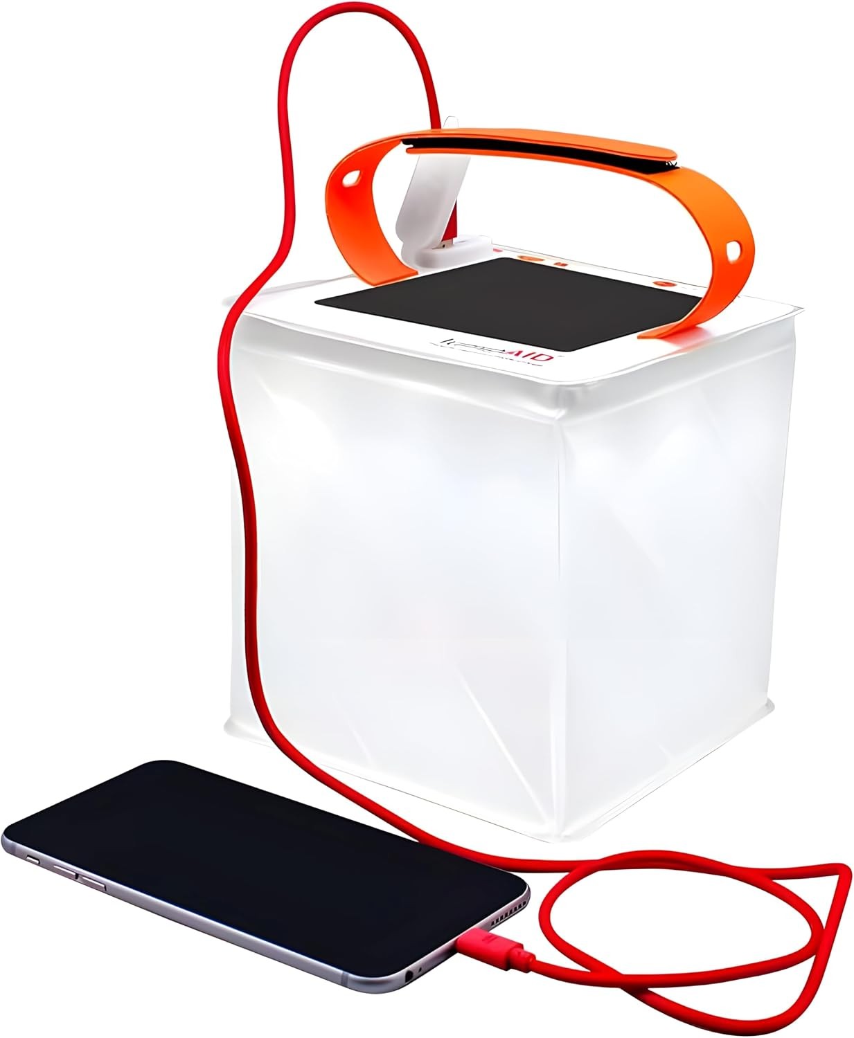 Inflatable Solar Camping Lantern Phone Charger Emergency Waterproof Light