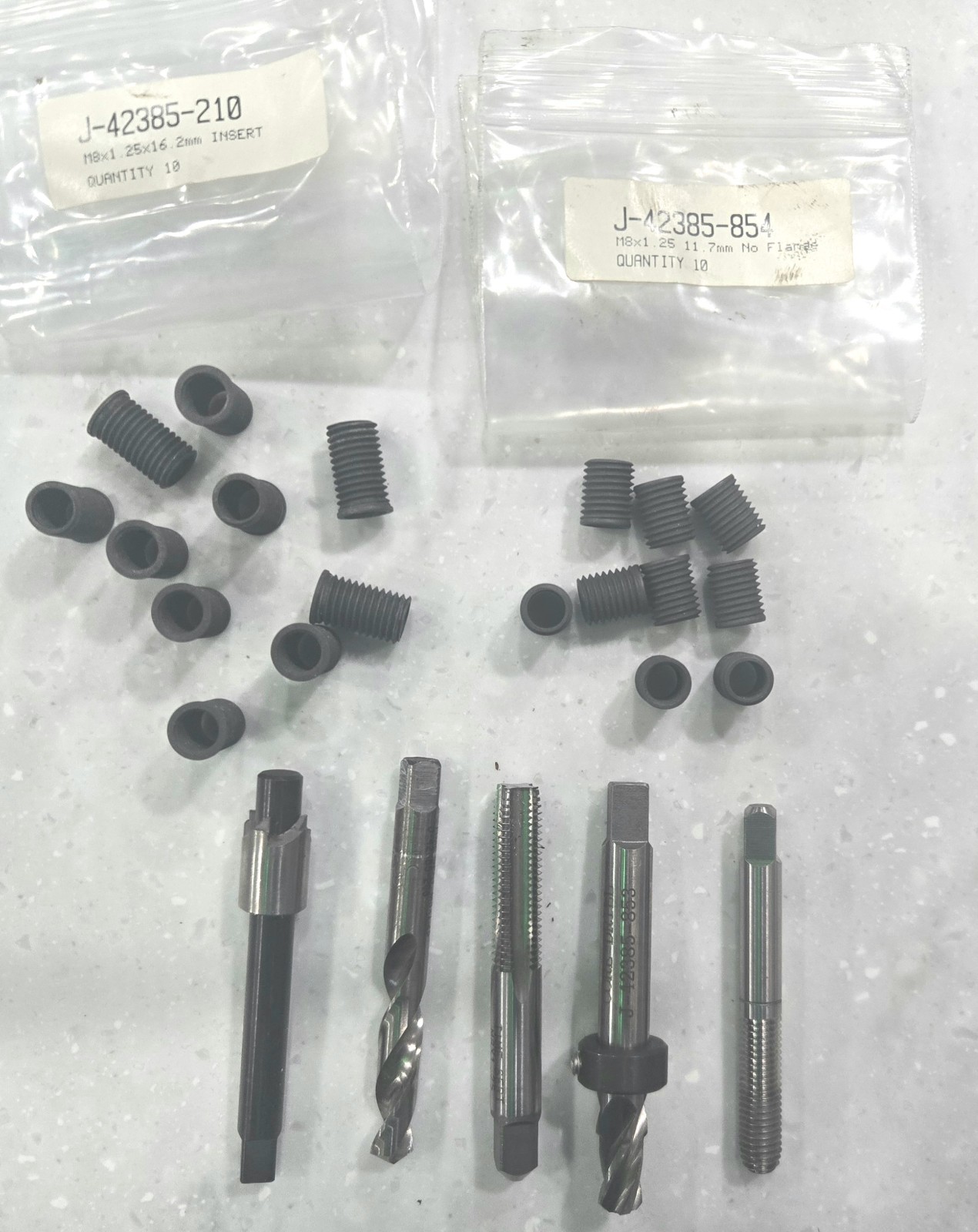 New Time Sert M8x1.25 Thread Repair Set + 19 Inserts 7mm & 16.2mm