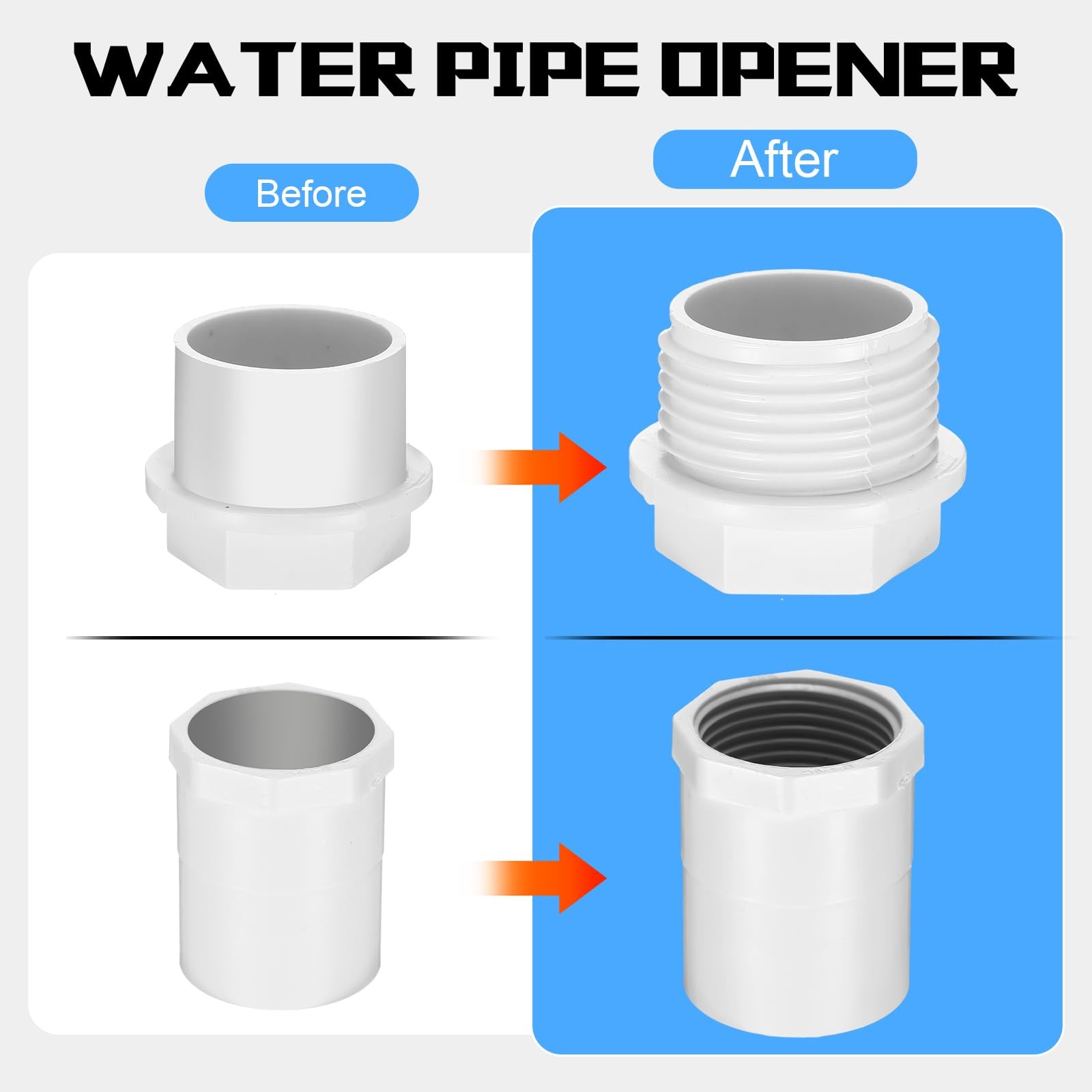 Pipe Thread Cutting Tool Integrated Internal & External Pipe Threading Tool E...