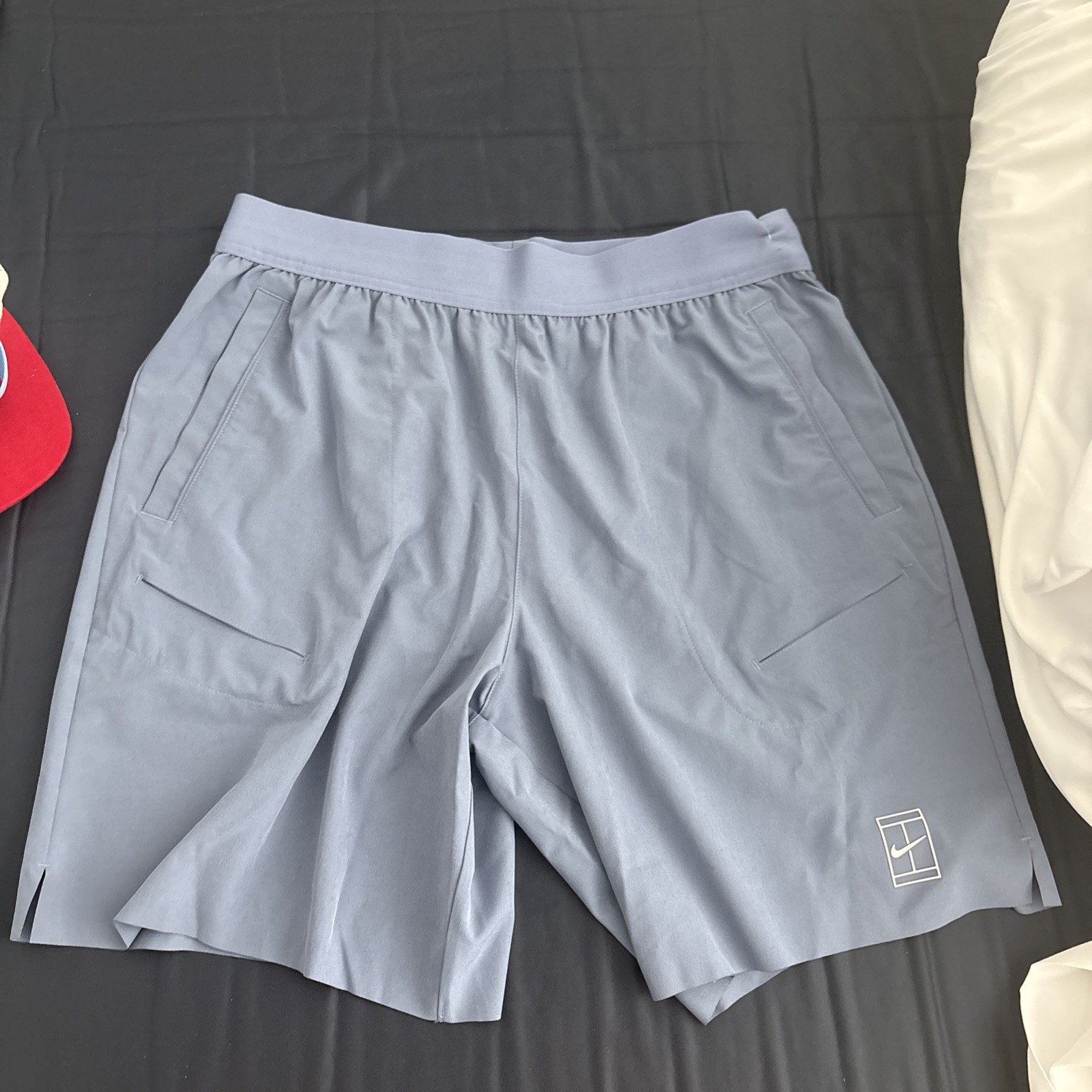 Nike Court Advantage Dri-fit 8" Tennis Shorts Men's M $70 NWT FZ9300-499 Blue