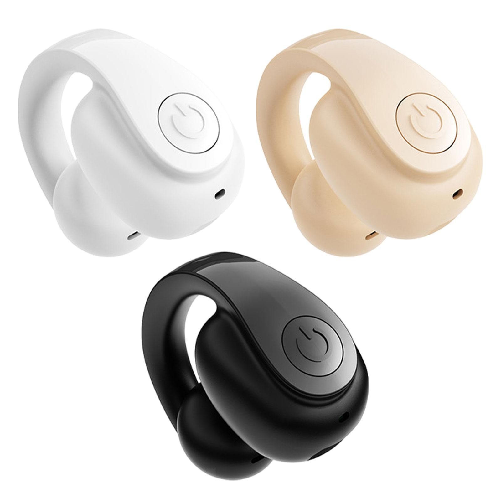 Clip on Open Ear Headphone Ear Clip Earbud Professional Noise Reduction Stereo