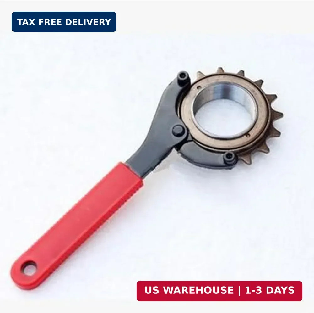 Duoduole 1 PCS Bottom Bracket Tool Adjustable Pin Spanner 6.4*0.78*0.23", Red
