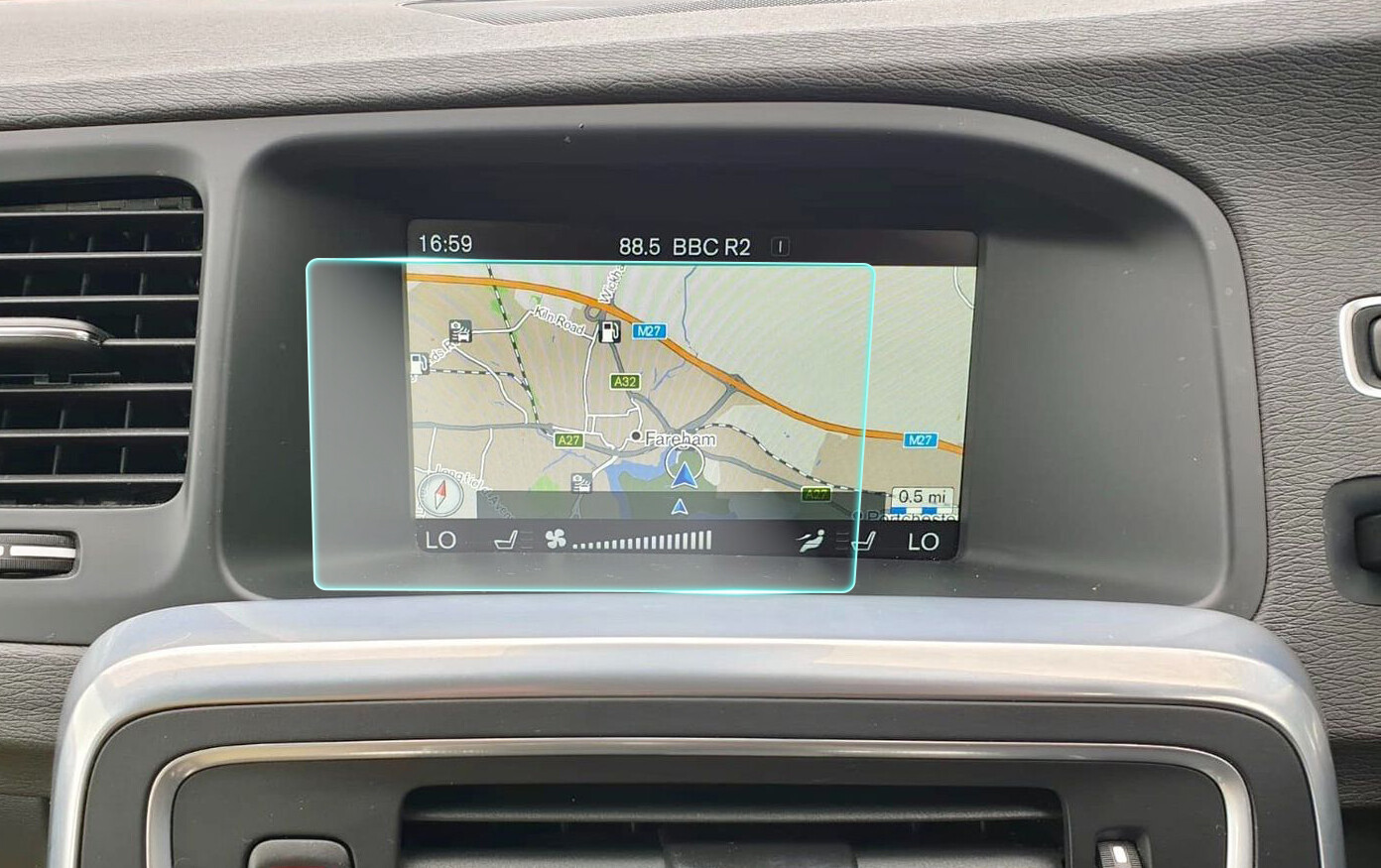 Crystal Clear Screen Protector for 2014 Volvo V60 Vehicle Navigation