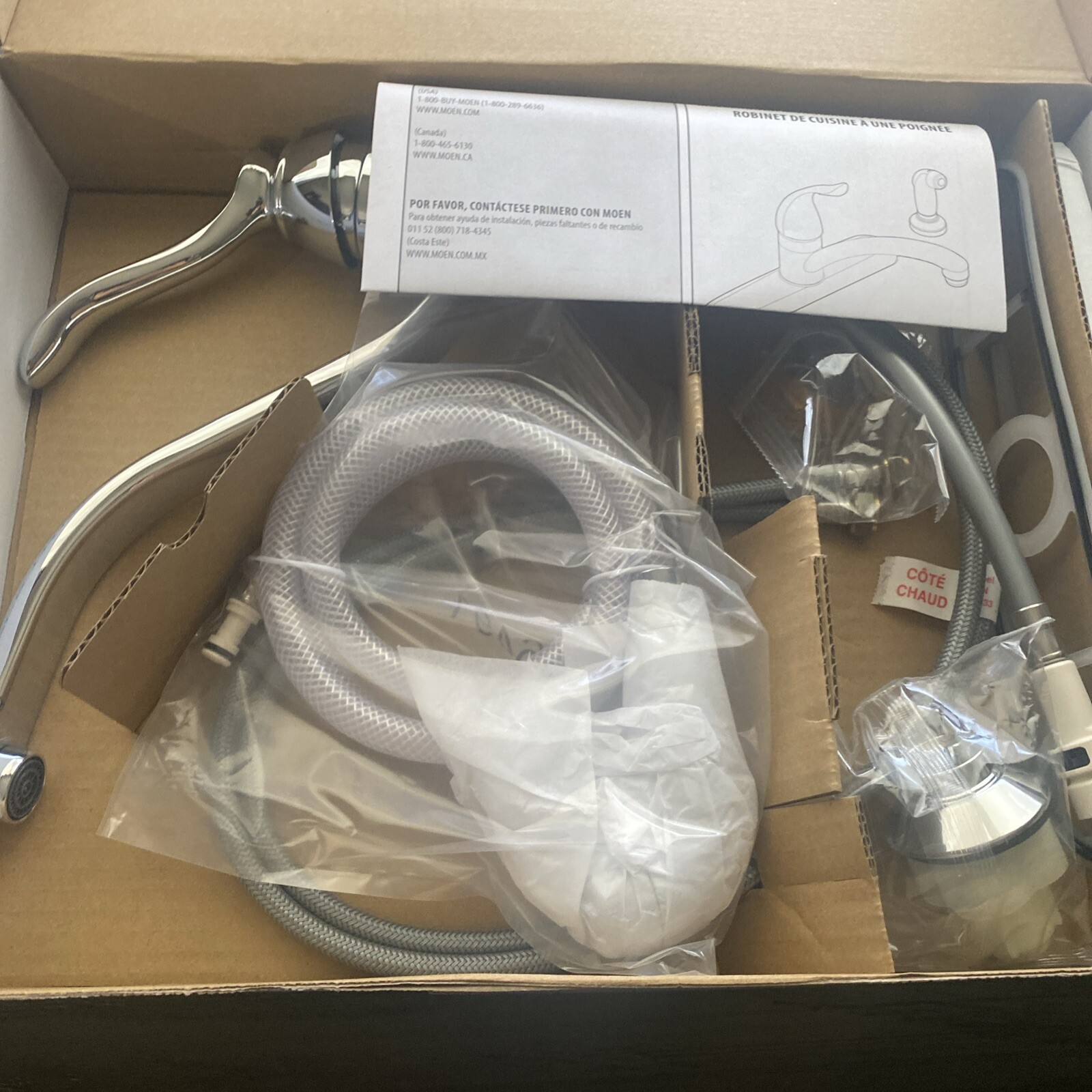 Moen 7051 Chrome One-Handle Kitchen Faucet