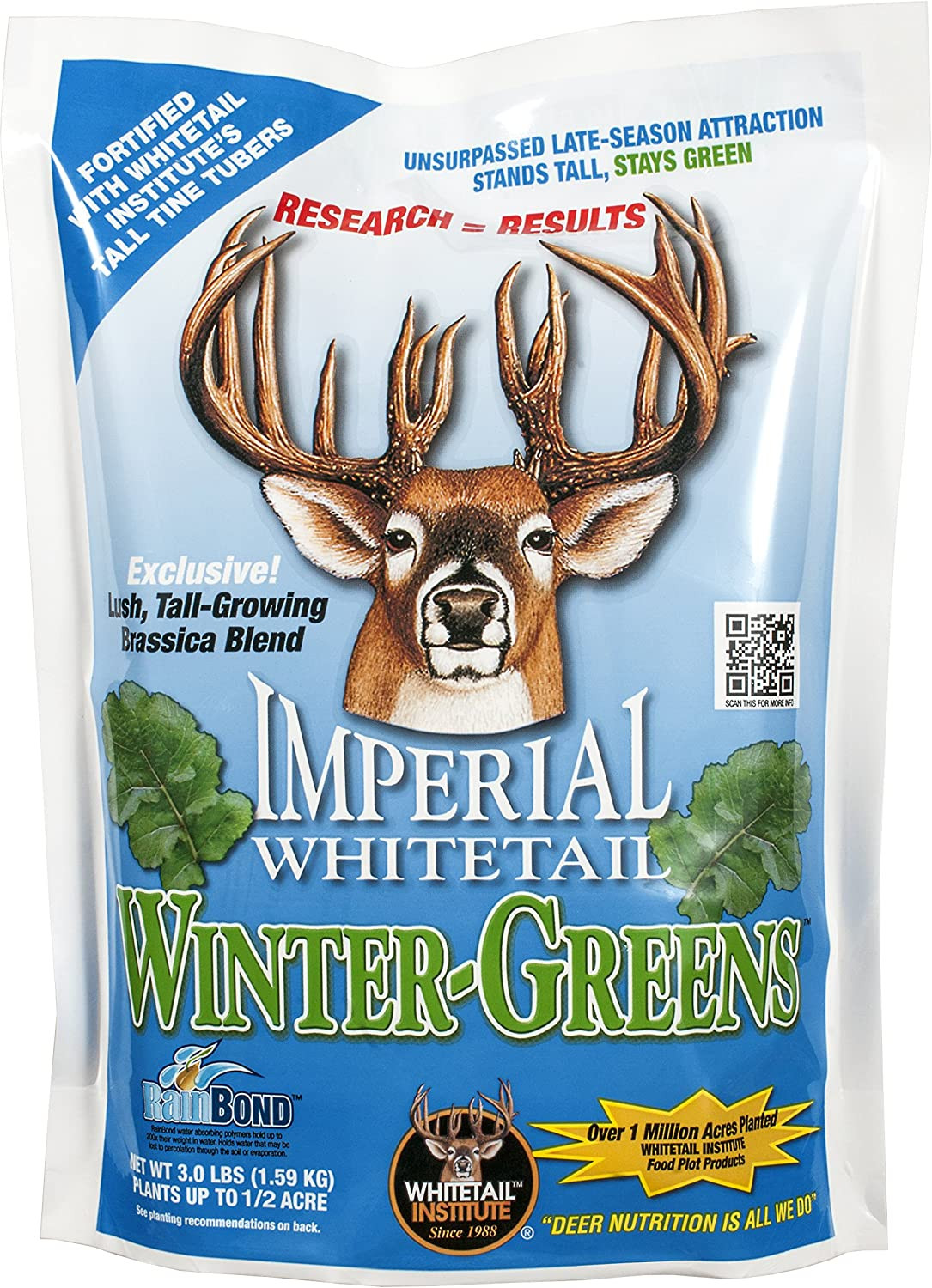 Winter-Greens Deer Food Plot Seed for Fall Planting, Annual Brassica Blend to At